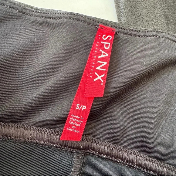 SPANX Faux Leather High Waisted Leggings Black Size S - Picture 9 of 12